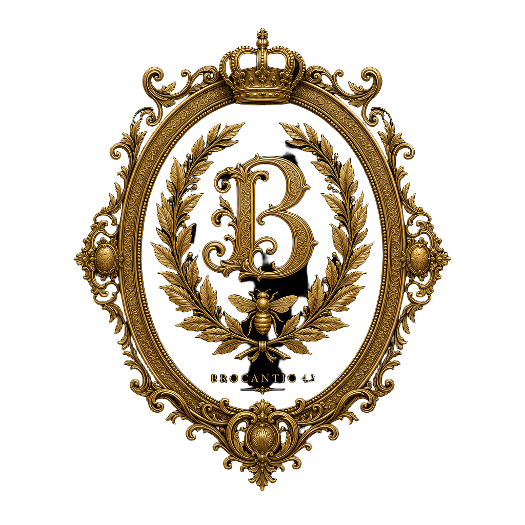Brocantic 42 — emblème doré Napoléon III